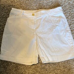 Talbots Women's White Bermuda Shorts